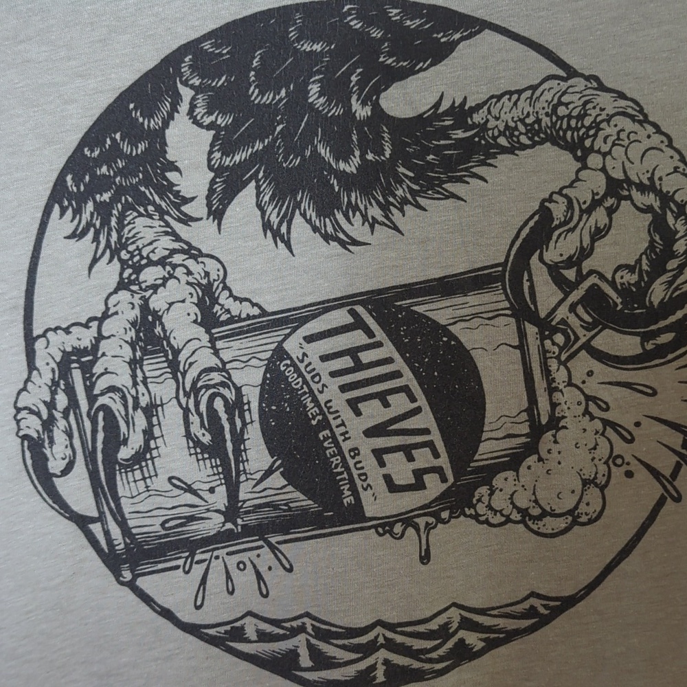 Gray Graphic T-Shirt As Thick As Thieves Large